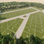 Loteamento dos espaços residenciais, logradouros públicos, etc